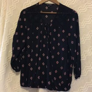 Express brand wrap top.